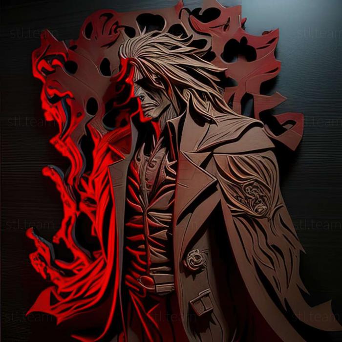 3D model Alucard FROM the antihero of the manga Hellsing (STL)